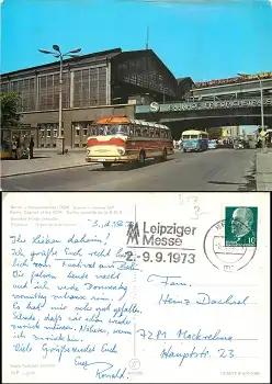 Berlin Bahnhof Friedrichstrasse Bus o2.8.1973
