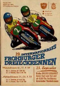 Zeitschrift, 29. Internationales Frohburger Dreieckrennen, 16.09.1989
