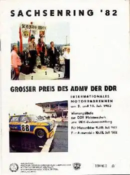 Großer Preis des ADMV der DDR, Sachsenring-Rennen, 10.07.1982