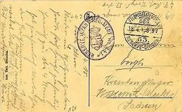 Reserve-Infanterie-Regiment Nr. 241 Feldpostkarte o 18.4.1915