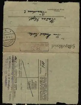 Feldpostbrief, S. B. ET.-Hilfskompagnie 22, o 02.03.1918 
