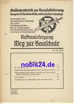 Lehrgang Baumschule Brief 29/30 ca.1942 Heft 30 Seiten