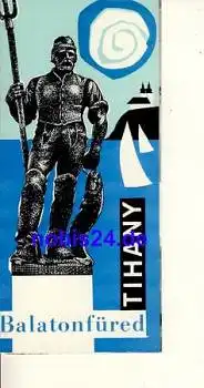 Ungarn Balatonfüred ca.1960 Faltblatt