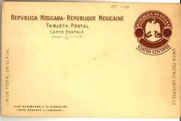Mexico Ganzsache * ca. 1900