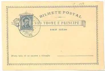 Sao Thome e Principe Ganzsache o  ca. 1891