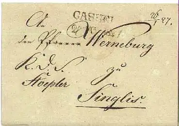 Cassel 24. Jan 1827 Vorphila Brief