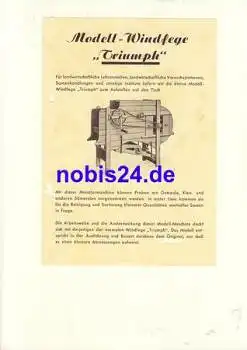 Köber Maschinen Wutha Reklameblatt