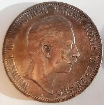 Jäger 104 - 5 Mark PREUSSEN 1903 A Wilhelm II 1888-1918