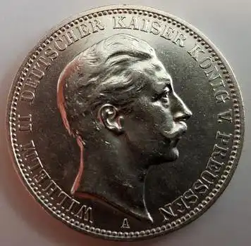 Jäger 103 - 3 Mark PREUSSEN 1912 A Wilhelm II 1888-1918