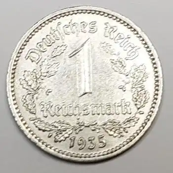 1935 A 1 Reichsmark Stempelglanz