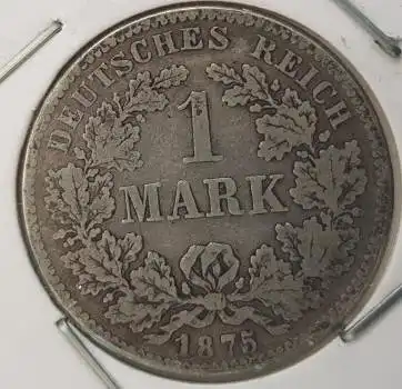 1 Mark 1874 C Kaiserreich Silbermünze