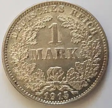 1 Mark 1915 G Stempelglanz
