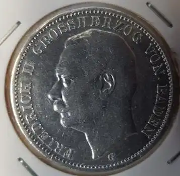 Jäger 039 - 3 Mark Baden 1914 Friedrich II stgl