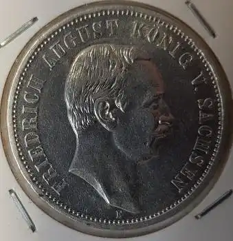 Jäger 135 - 3 Mark Sachsen 1910 Friedrich August stgl