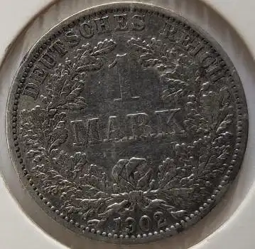 1 Mark 1902 A Deutsches Kaiserreich Silber