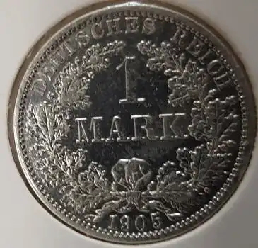 1 Mark 1905 A stgl Deutsches Kaiserreich