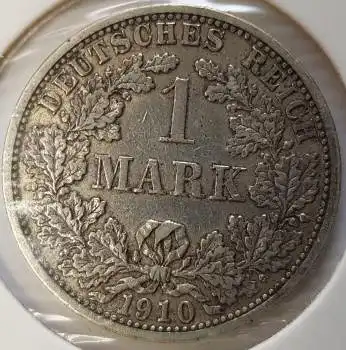 1 Mark 1910 F vz+ Kaiserreich