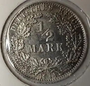 1/2 Mark 1914 A stgl