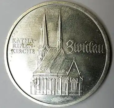 Jäger 1626 - 5 Mark 1989 Zwickau Katharinenkirche DDR