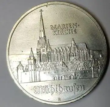 Jäger 1627 - 5 Mark 1989 Mühlhausen Marienkirche