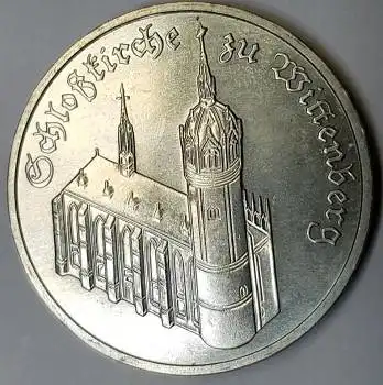 Jäger 1588 - 5 Mark 1983 Schloßkirche zu Wittenberg