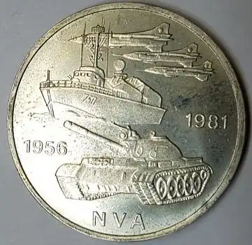 Jäger 1578 - 10 Mark 1981 25 Jahre NVA DDR