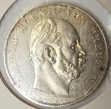 Preussen 1871 Siegesthaler Silbermünze vz-stgl