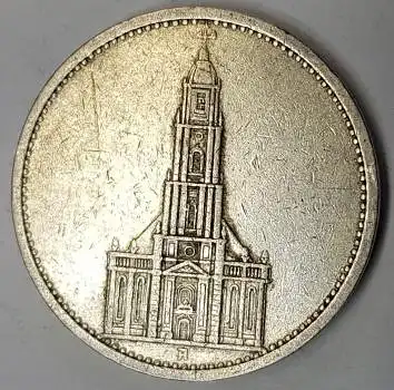Jäger 0357 - 5 Reichsmark 1934 A Garnisonskirche Silbermünze