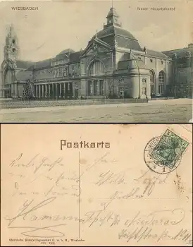 Wiesbaden Hauptbahnhof o 10.11.1906