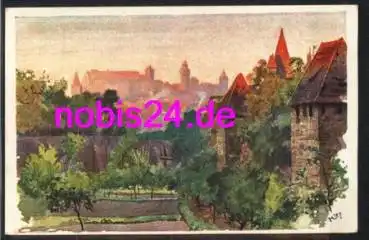 Nürnberg Künstlerkarte Heinrich Kley  *ca.1920