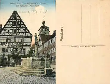 91541 Rothenburg Tauber Kapellenplatz Weinkeller *ca.1917