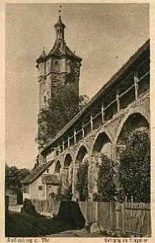 91541 Rothenburg Tauber Wehrgang am Klingentor *ca. 1920