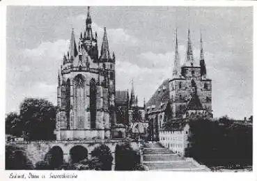 Erfurt Dom und Severikirche * ca. 1950