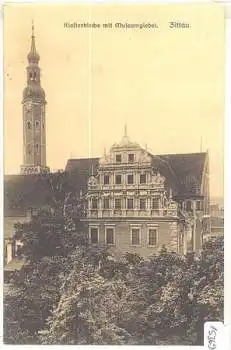 02763 Zittau Klosterkiche mit Museumsgebiet gebr. ca. 1920