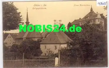 02708 Löbau, Heiligegeistkirche, Neues Krankenhaus o 2.7.1926