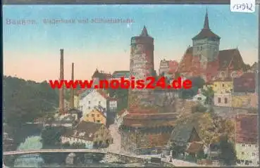 02625 Bautzen Wasserkunst und Michaeliskirche *ca. 1910