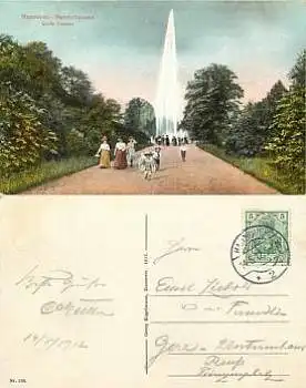 Hannover Park Herrenhausen o 14.5.1912