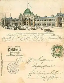 Nürnberg Bahnhof Litho o 22.4.1905