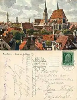 Augsburg Künstlerkarte o 11.10.1913
