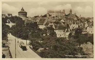 Nürnberg, Hallertorpartie Strassenbahn o 30.7.1936