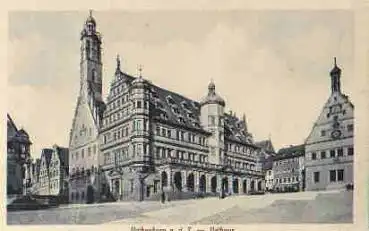 91541 Rothenburg Tauber Rathaus * ca. 1915