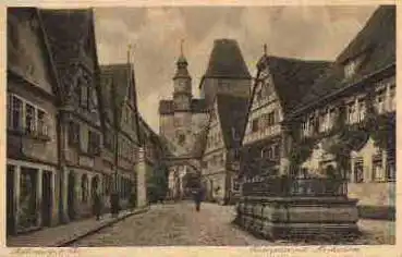 91541 Rothenburg Tauber Rödergasse mit Markusturm o 7.6.1928