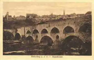 91541 Rothenburg Tauber Doppelbrücke * ca. 1920