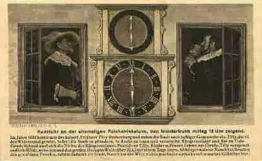 91541 Rothenburg Tauber Kunstuhr an der ehem. Reichstrinkstube *ca. 1925