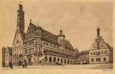 91541 Rothenburg Tauber Rathaus * ca. 1930