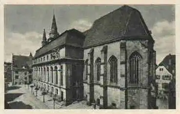 91522 Ansbach Gumbertuskirche mit Schwanenordensritterkapelle gebr. ca. 1943