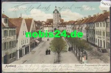 91522 Ansbach Steinerne Promenade o 5.1.1907