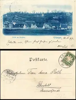 91054 Erlangen Partie am Burgberg o 1.12.1899