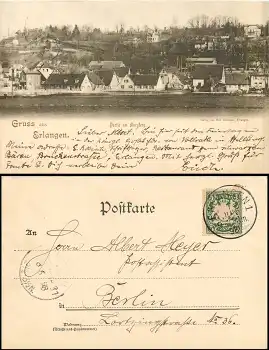 91054 Erlangen Partie am Burgberg o 7.6.1898