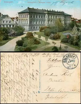 91054 Erlangen Schlossgarten Schloss o 8.8.1916